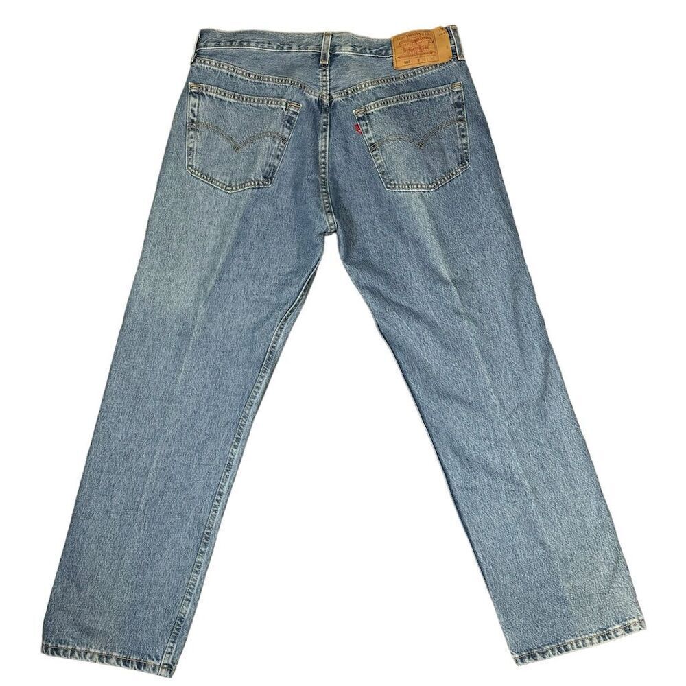 Vintage Levi's 501 Blue‎ Denim Jeans Button Fly Straight Leg Men’s Size 38